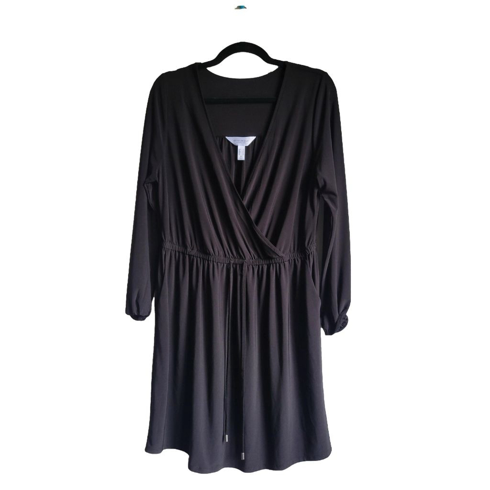 Women's Addition Elle Black Long Sleeve Dress Size 16